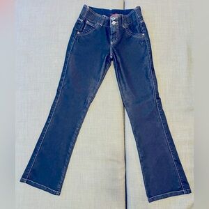 Very dark denim - so soft jeans - size 4 - flare